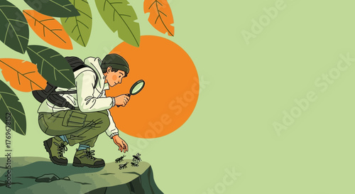 Observing Nature: A Detailed Study of Insects, Botanical Illustrations, and Discovery