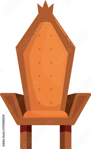 Majestic king throne chair symbolizing royalty, power, and leadership in a kingdom