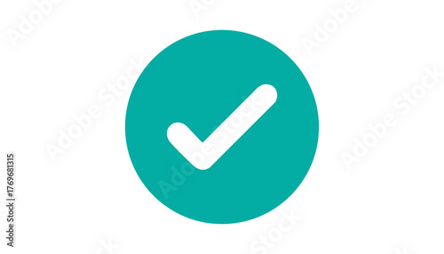 Gradient circle tick - verified, success, confirmation icon