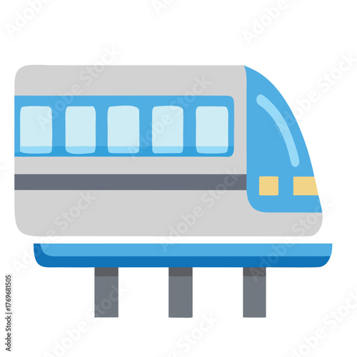 design logo icon vector illustration monorail train