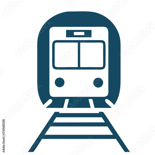 design logo icon vector illustration minimalist metro train