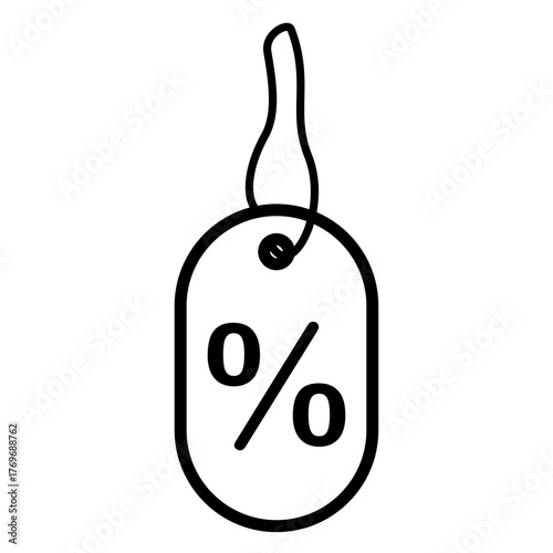 Price Tag icon, simple flat style, illustration, logo sign symbol pictogram template, for ui or ux isolated on white for mobile app, editable
