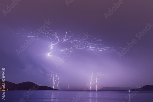 lightning in the sea