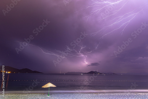 lightning in the sea