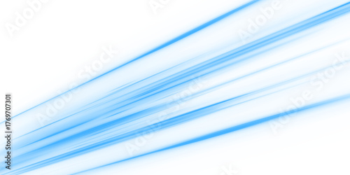 Cuadro en lienzo Futuristic airflow design with glowing blue lines shows movement and clarity