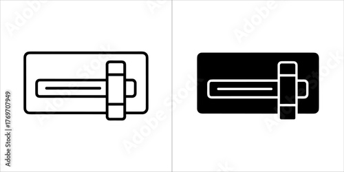 Illustration of a trowel tool for construction
