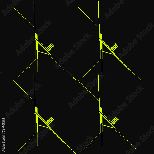 Digital Tech Lines Composition / Digitale Tech-Linien-Komposition / Composición digital de líneas tecnológicas