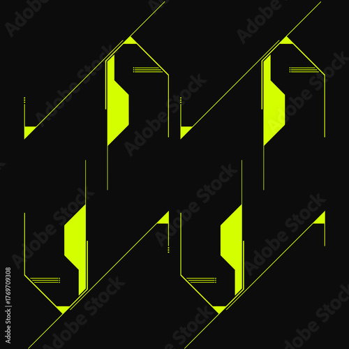 Digital Tech Lines Composition / Digitale Tech-Linien-Komposition / Composición digital de líneas tecnológicas