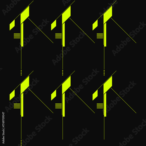 Digital Tech Lines Composition / Digitale Tech-Linien-Komposition / Composición digital de líneas tecnológicas