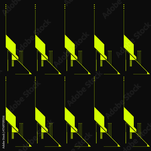 Digital Tech Lines Composition / Digitale Tech-Linien-Komposition / Composición digital de líneas tecnológicas