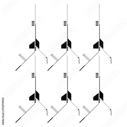 Digital Tech Lines Composition / Digitale Tech-Linien-Komposition / Composición digital de líneas tecnológicas