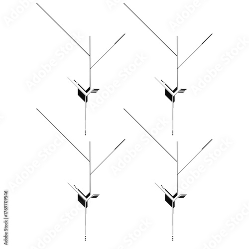 Digital Tech Lines Composition / Digitale Tech-Linien-Komposition / Composición digital de líneas tecnológicas