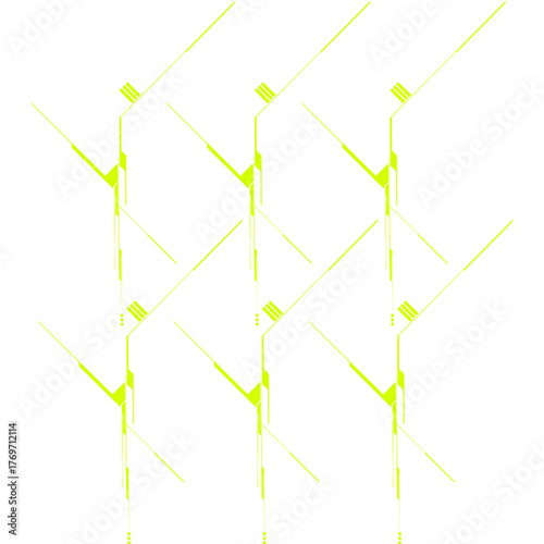 Digital Tech Lines Composition / Digitale Tech-Linien-Komposition / Composición digital de líneas tecnológicas