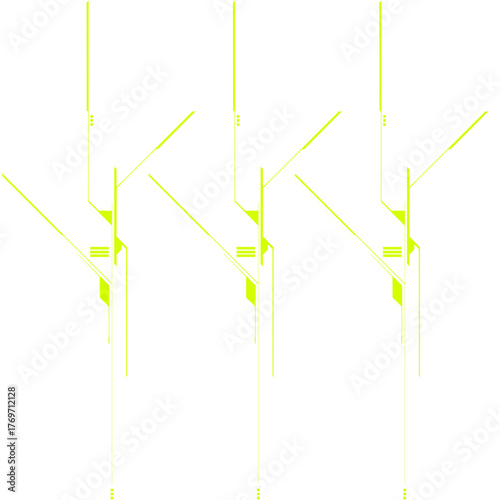 Digital Tech Lines Composition / Digitale Tech-Linien-Komposition / Composición digital de líneas tecnológicas