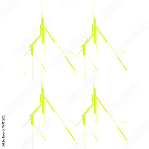 Digital Tech Lines Composition / Digitale Tech-Linien-Komposition / Composición digital de líneas tecnológicas