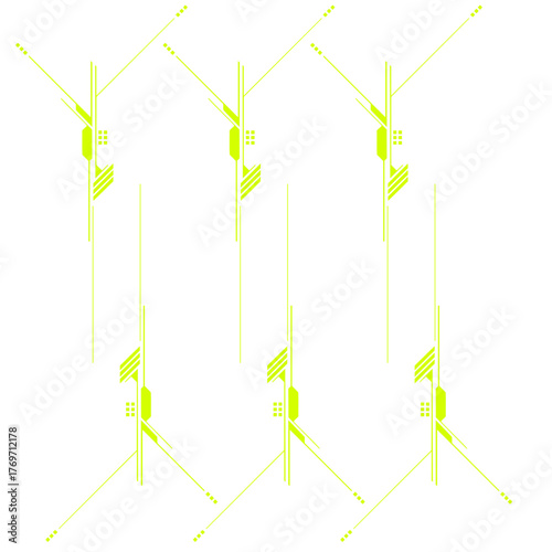 Digital Tech Lines Composition / Digitale Tech-Linien-Komposition / Composición digital de líneas tecnológicas