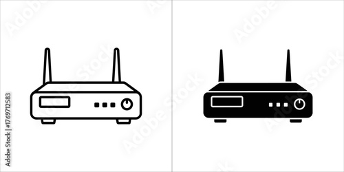 Retail shop interior with shelves displaying various awards, trophies, and framed items in detailed line art style