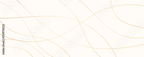 Elegant Gold Wavy Lines  Abstract Minimalist Background