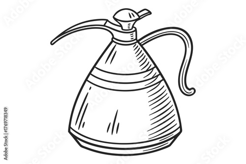 line drawing of a jug
