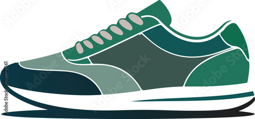 Vector illustration of a pair of sneakers on transparent background