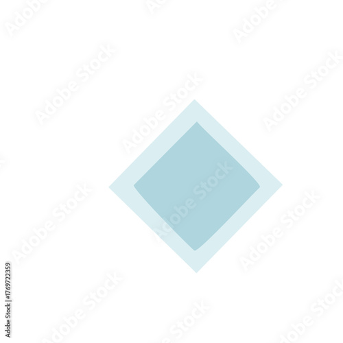 Delicate Light Blue Geometric Shape Design