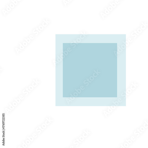 Nested Pale Blue Squares Abstract Design Element