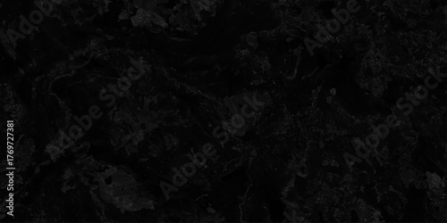 Distressed Rough Black cracked wall slate texture wall. Dark grunge texture old wall. Textured black grunge background blackboard space. Grunge concrete black stone wall background.	