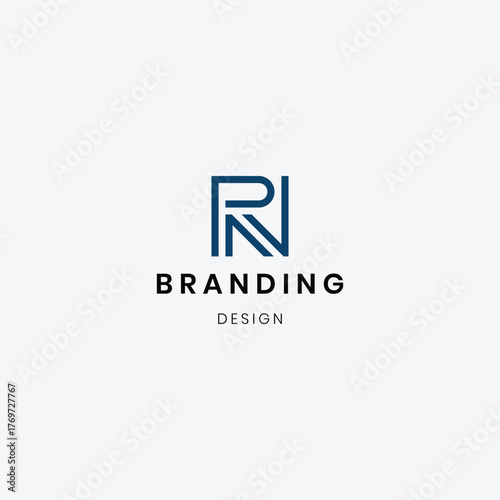 Branding Letter NP logo template