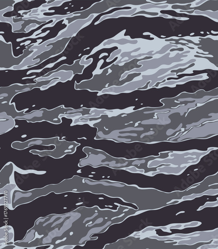 
Vector fashionable gray camouflage pattern, winter fabric texture