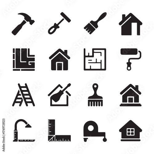 Vector Icon Pack for Building and Renovation