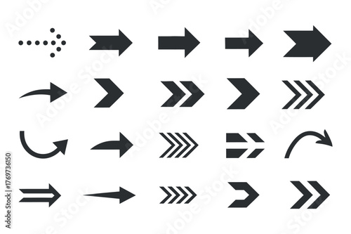 Arrow Vector Collection: Directional Navigation Icons