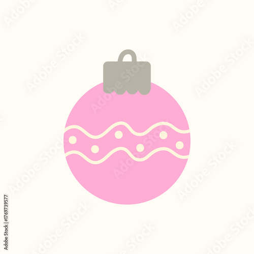 Christmas ornament balls Vector isolated illustration. Perfect for greeting cards, wrapping paper, seasonal design