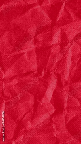 red crumpled paper background vertical texture animation