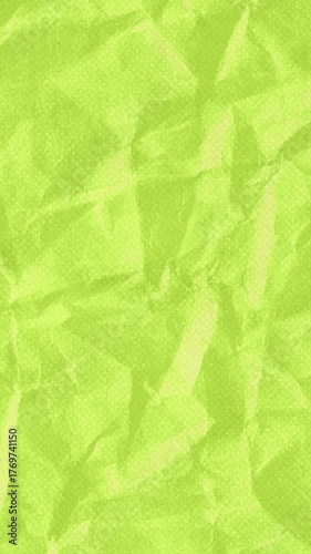 light green crumpled paper background vertical pastel texture animation