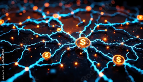 Network Dollar - Digital payments and fintech, permanent nodes in electric home circuits