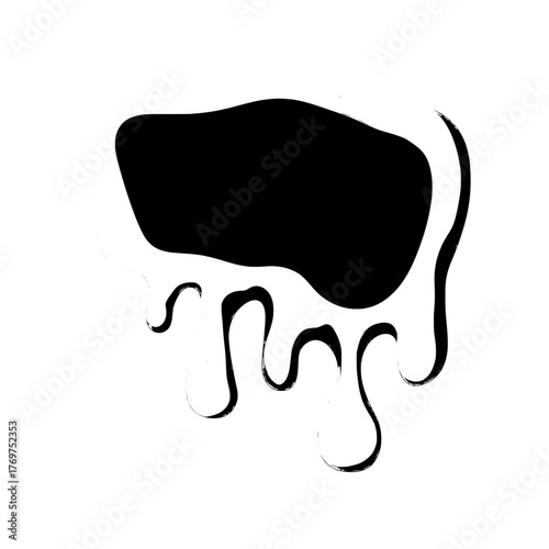 Liquid green slime embodies the essence of Halloween with its gooey mucus and modern texture, characterized by jelly-like toxic ooze, a splatter border, and the appearance of radioactive paint and