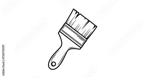 Paintbrush illustration for creativity and artistic expression use