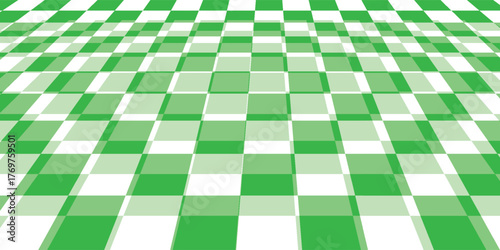 Green and white checkered seamless background. eps 10