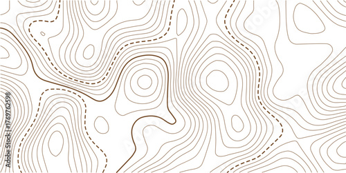 Abstract Topographic Pattern contour line map. Luxury gold abstract line art on transparent background image. Geographic mountain relief diagram line wave carve pattern