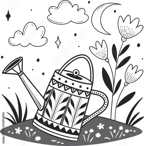 Seamless pattern vector illustration set with christmas hats, shoes, and holiday decoration icons