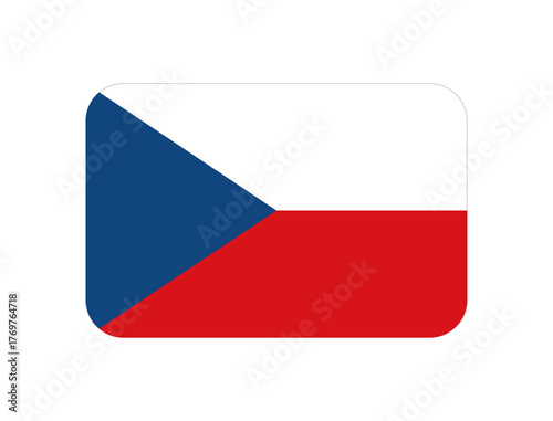 Flag of Czech Republic or Czechia