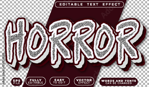  Horror Scream Devil Dark Scary Evil Editable Vector Text File