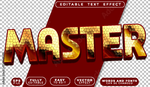  Master Expert Skilled Leader Teacher Editable Vector Text File