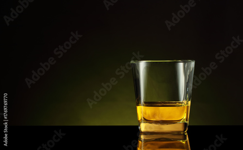 a glass of alcohol