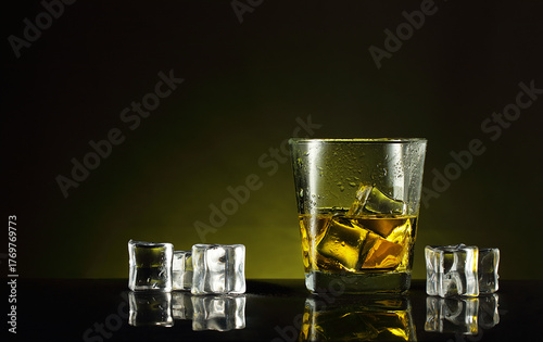 a glass of alcohol