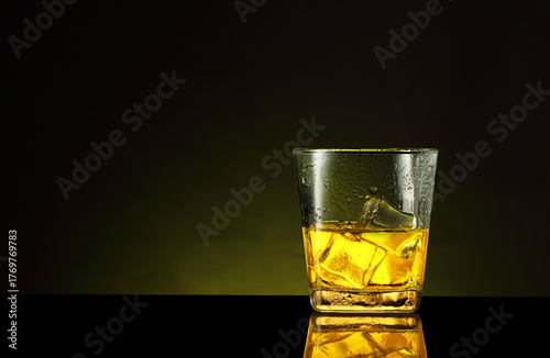 a glass of alcohol