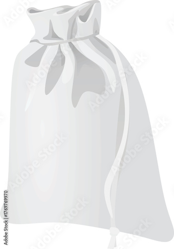 White paper sack. vector illustration	