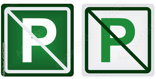 No parking sign. vector illustration	
