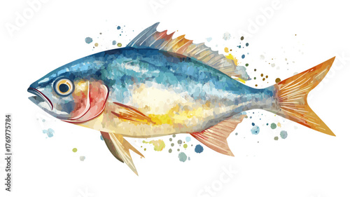 Bonito eco-tourism. Bonito eco-tourism hand drawn watercolor illustration