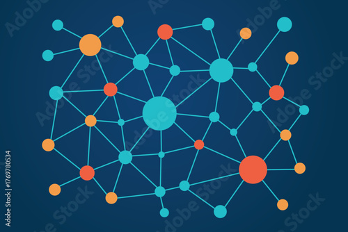 Abstract Network Connections Visualization